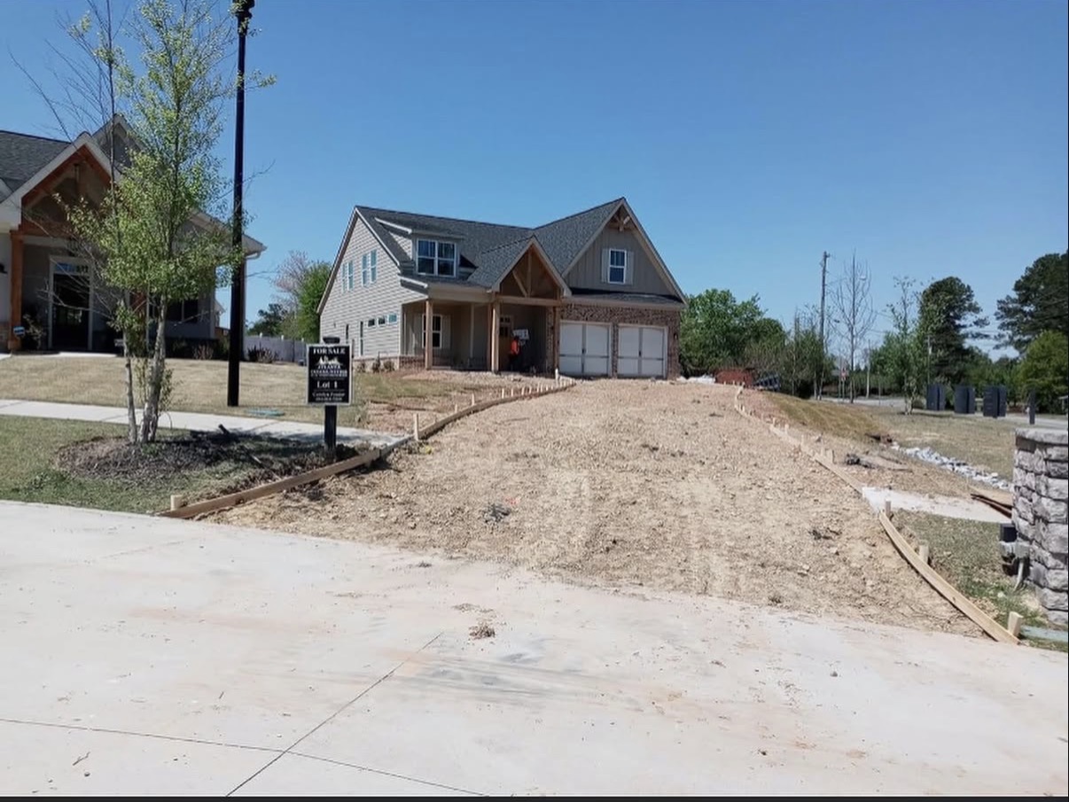 Residential Driveway Pour — Before